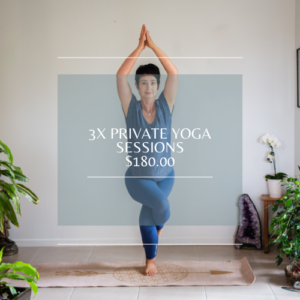 3 Yoga Sessions $180.00